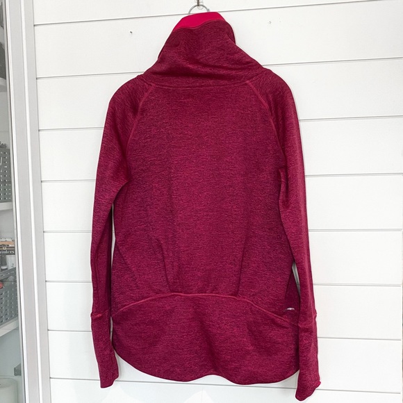 Adidas | heather magenta funnel neck tunic pullover sweatshirt - Picture 2 of 3